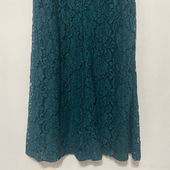 Lauren Ralph Lauren emerald green full lace mother of the bride dress - Picture 8 of 10